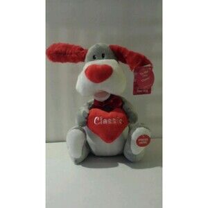 Flapping Ears Dog Toy in Red and Pink